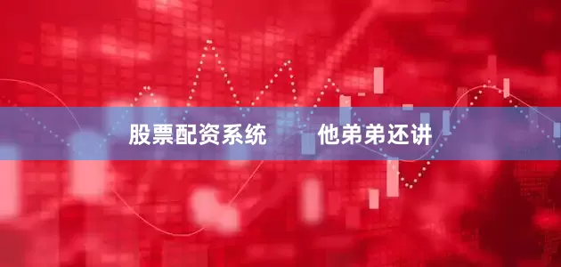 股票配资系统        他弟弟还讲