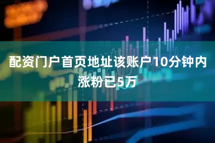 配资门户首页地址该账户10分钟内涨粉已5万